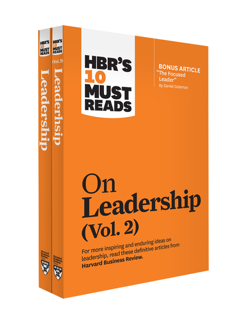 HBR's 10 Must Reads On Leadership 2-Volume Collection - Toronto Public ...